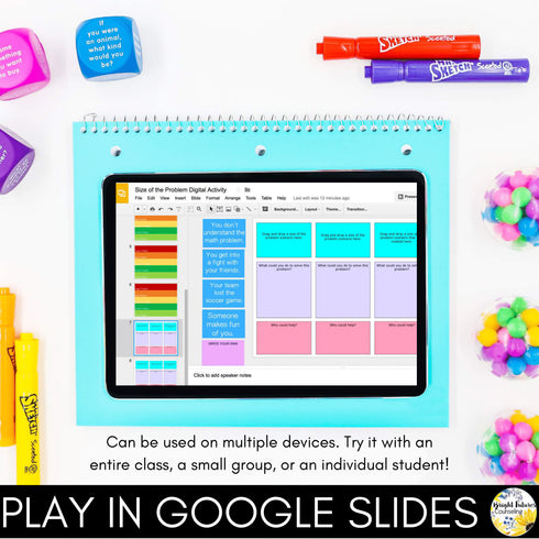 Size of the Problem Digital Activity - Boom Cards & Editable Google Slides Game