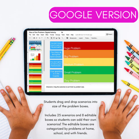 Size of the Problem Digital Activity - Boom Cards & Editable Google Slides Game