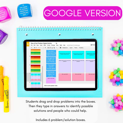 Size of the Problem Digital Activity - Boom Cards & Editable Google Slides Game