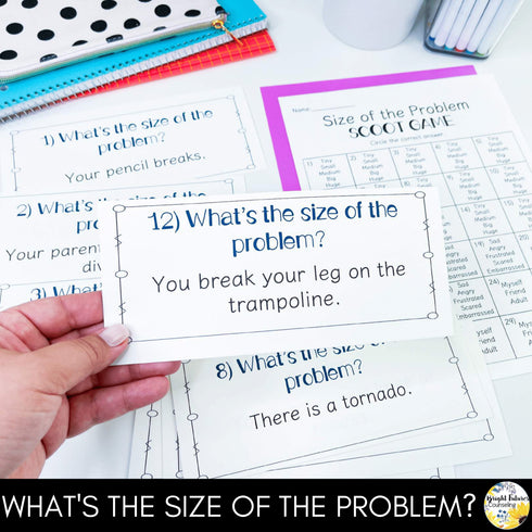 Size of the Problem Scoot Game School Counseling Game