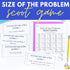 Size of the Problem Scoot Game School Counseling Game