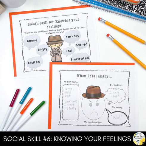 Social Skills Counseling Group - 10 Weeks of Activities, Games, Lessons & more!