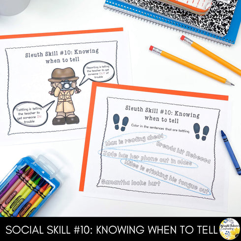 Social Skills Counseling Group - 10 Weeks of Activities, Games, Lessons & more!