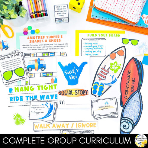 Social Skills School Counseling Small Group + Friendship & Conflict Resolution