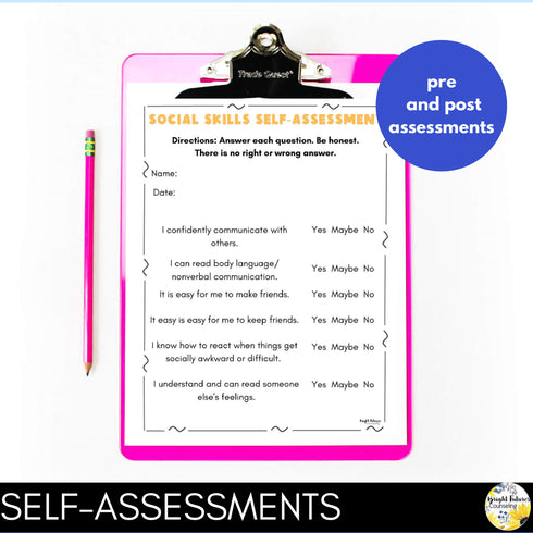 Social Skills School Counseling Small Group + Friendship & Conflict Resolution