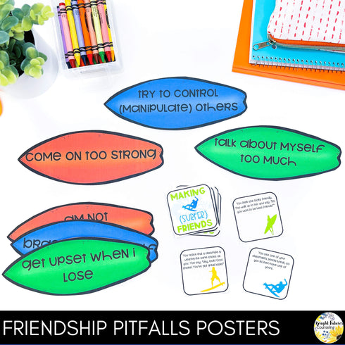 Social Skills School Counseling Small Group + Friendship & Conflict Resolution