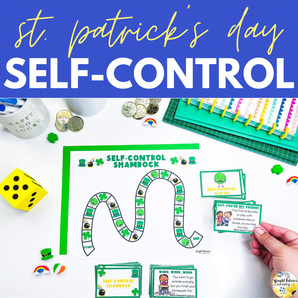 St. Patrick's Day Self-Control Board Game - School Counseling Activity