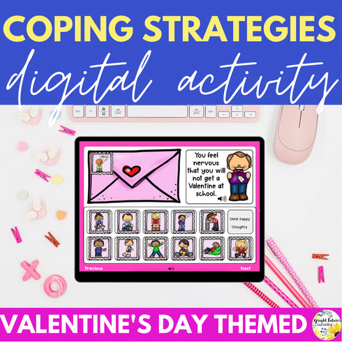 Valentine's Day Activity - Coping Strategies Digital Resource for Valentine's