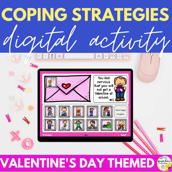 Valentine's Day Activity - Coping Strategies Digital Resource for Valentine's