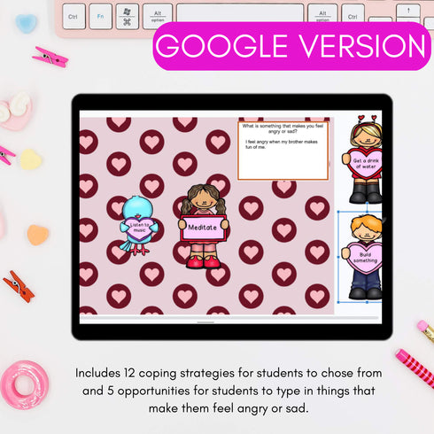 Valentine's Day Activity - Coping Strategies Digital Resource for Valentine's