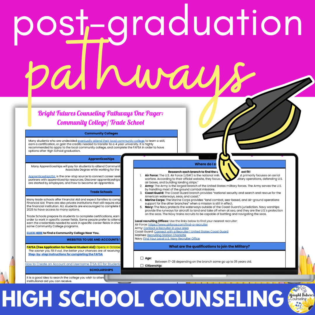 High School Senior Postsecondary Pathways - College, Career, & Post-Gr