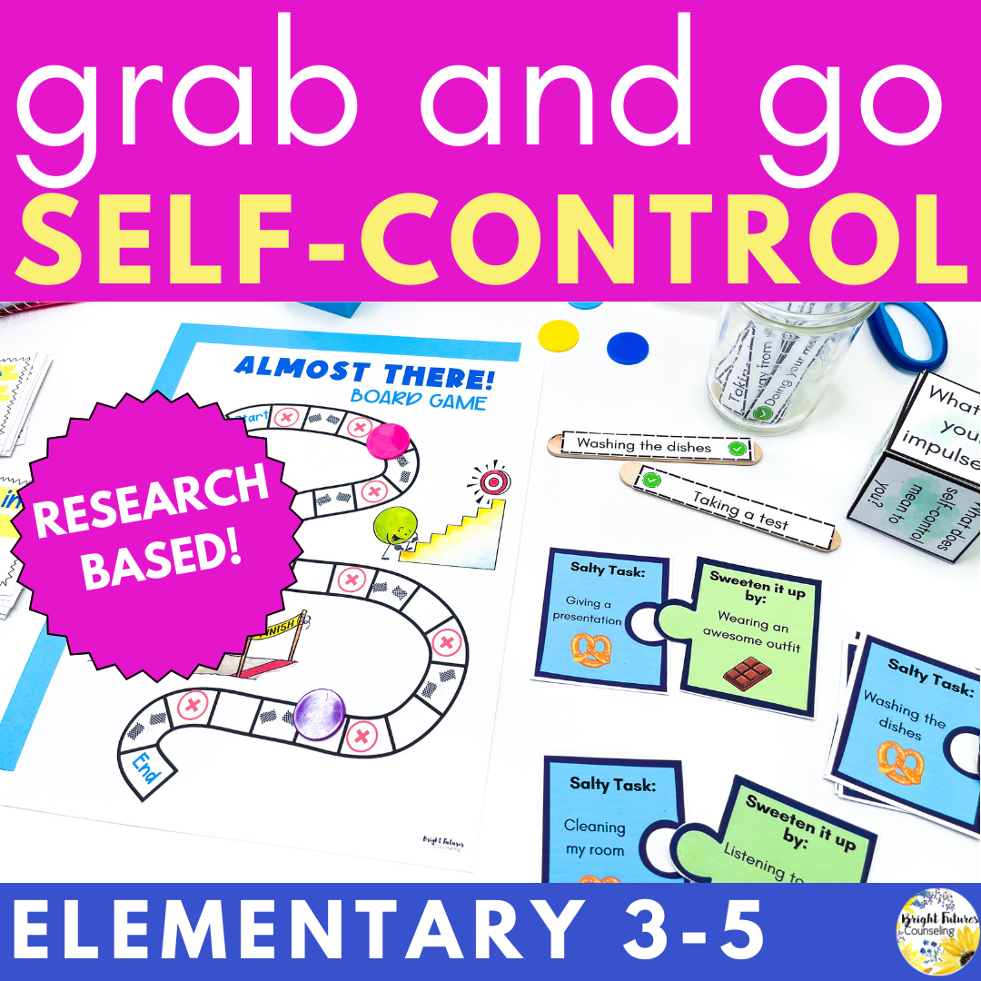 Self-Control Coping Skills Activities for Elementary – Bright Futures  Counseling