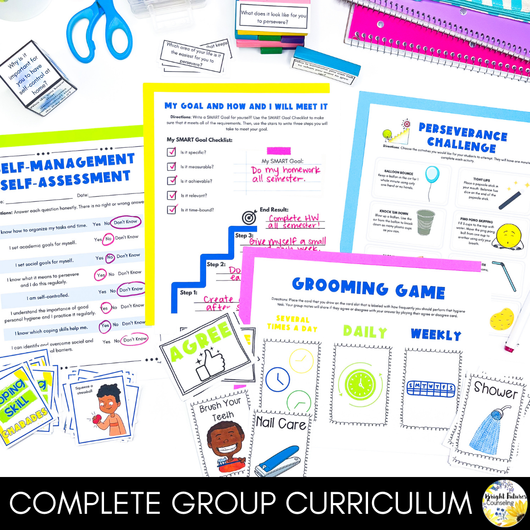 Responsibility Group Topic Self-Management and Responsibility Counseling Group for Middle School