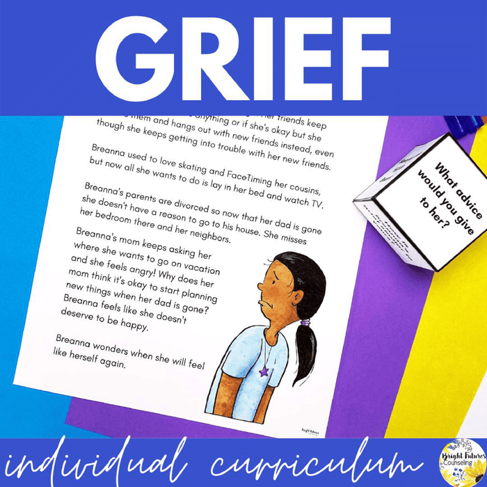 Grief and Loss Individual Counseling Curriculum + Data Tracking Tools